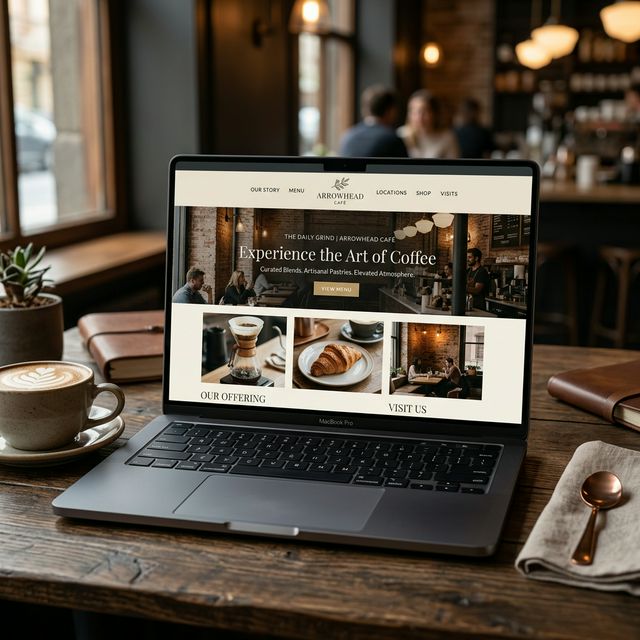 Cafe website design by Florya Studyo