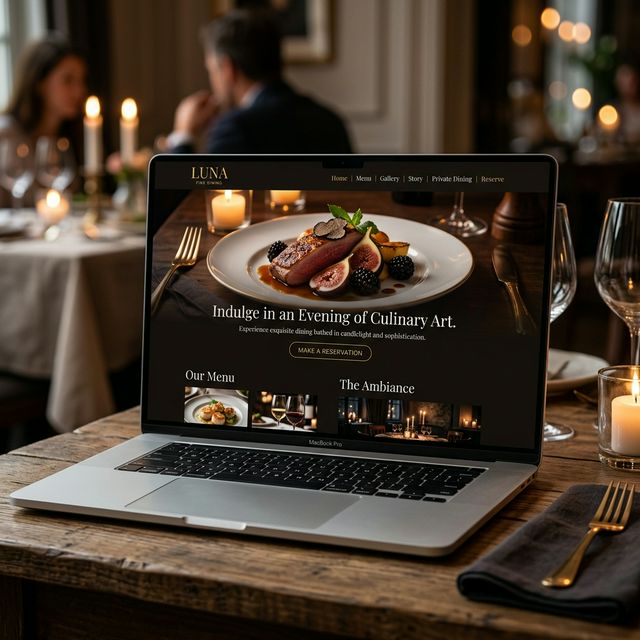 Restaurant website design by Florya Studyo